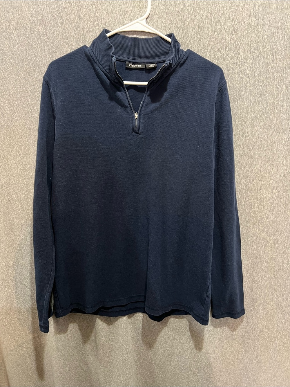 croft & barrow Men's Navy Half-Zip Pullover Sweater